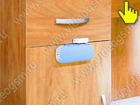 Мини сигнализация с аккумулятором Страж GSM Дверь МАКС - на дверцах шкафа